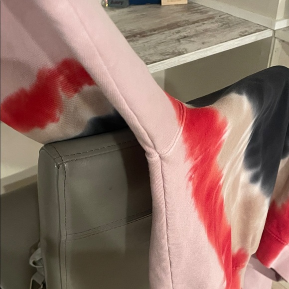 Daydreamer Black and Red Tie-Dye Sweatshirt - Picture 5 of 7